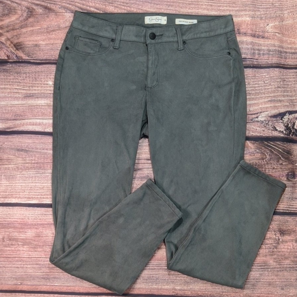Jessica Simpson grey faux suede jeans